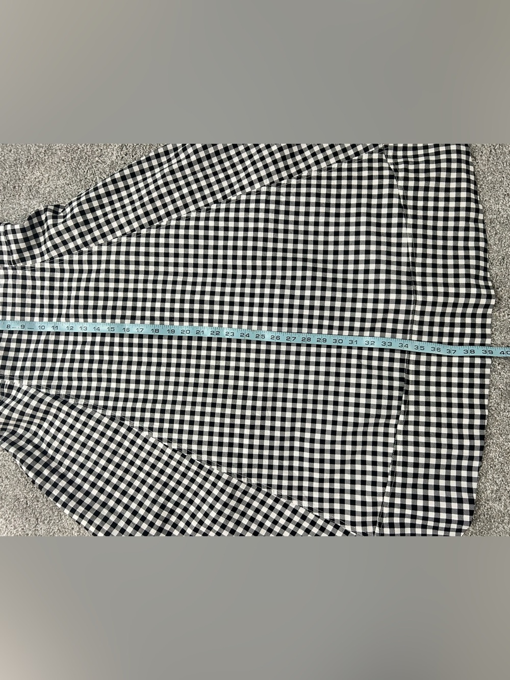 Avec Les Filles Black & White Gingham Sweetheart Lined Midi Zipper Dress Size 14 - Picture 5 of 16